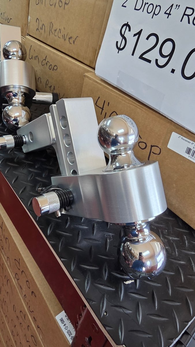 2" Receiver 4" Drop Aluminum Hitch - Drag Star Trailers