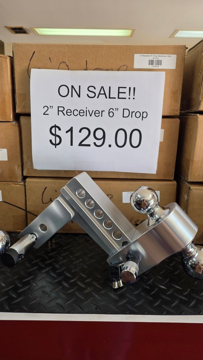 2" Receiver 6" Drop Aluminum Hitch - Drag Star Trailers