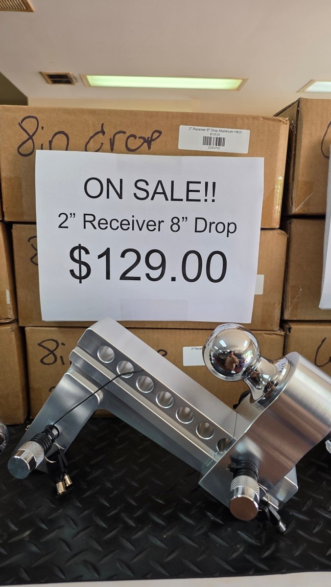 2" Receiver 8" Drop Aluminum Hitch - Drag Star Trailers