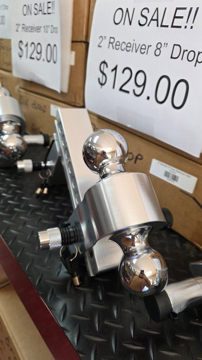 2" Receiver 8" Drop Aluminum Hitch - Drag Star Trailers