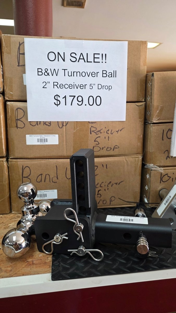 B&W Turnover Ball 2” Receiver 5” Drop - Drag Star Trailers