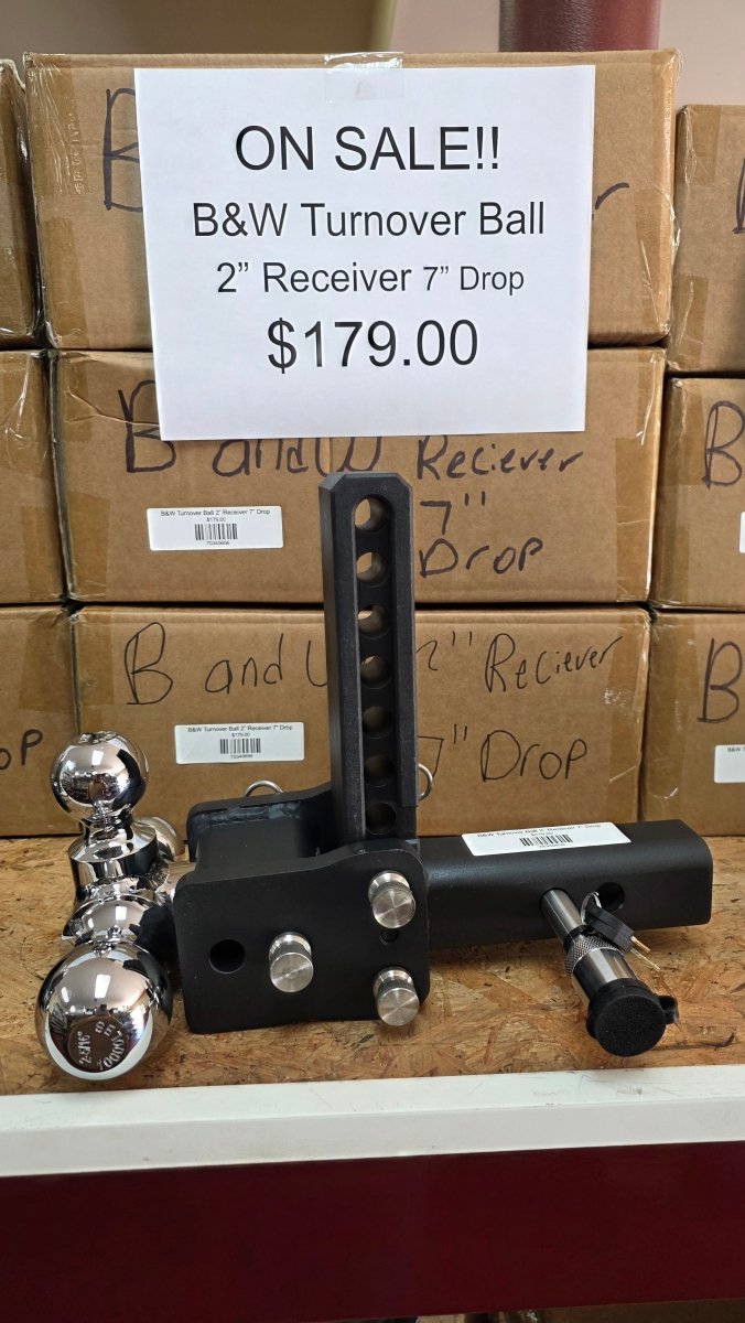 B&W Turnover Ball 2” Receiver 7” Drop - Drag Star Trailers