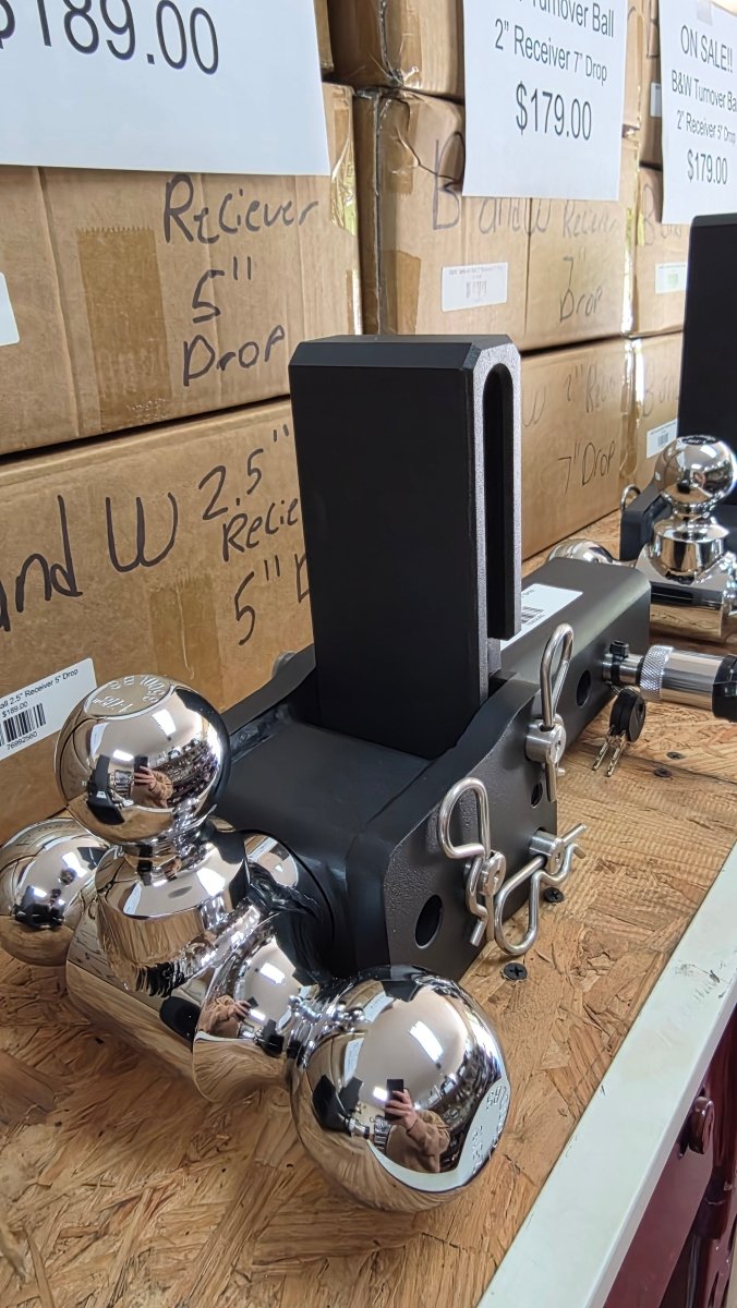 B&W Turnover Ball 2.5” Receiver 5” Drop - Drag Star Trailers
